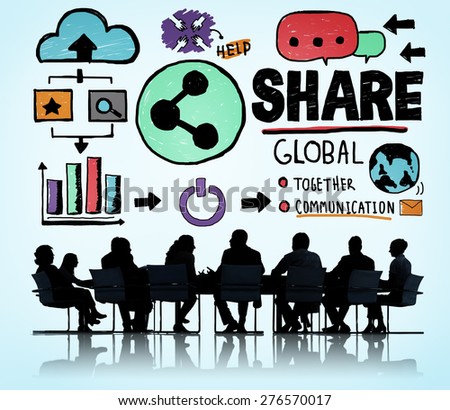 Share Social Media Connection Social Networking Communication Concept