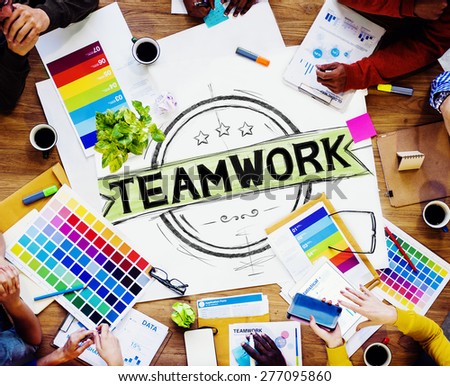 Teamwork Team Collaboration Cooperation Connection Concept