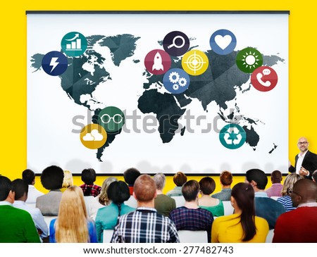 Global Communications Social Networking Connection Concept