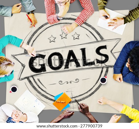 Goal Aspiration Expectation Encourage Dreams Concept