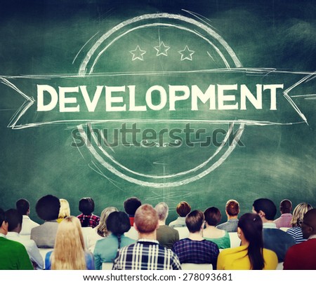 Diverse People Development Badge Banner Concept