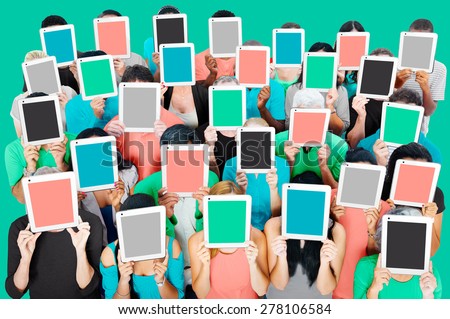Group of People Digital Tablet Networking Technology Concept