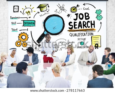 Business People Meeting Discussion Job Search Concept