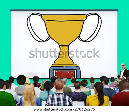 Motivation Trophy Success Winning Reward Prize Concept