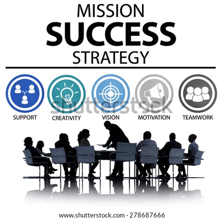 Mission Success Strategy Achievement Strategy Concept