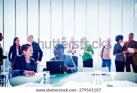 Multiethnic Group of People Meeting in the Office Concept