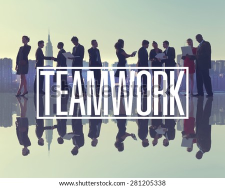 Business People New York Outdoor Meeting Teamwork Concept