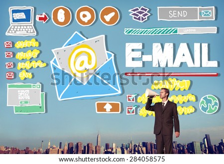 Email Correspondence Online Messaging Technology Concept