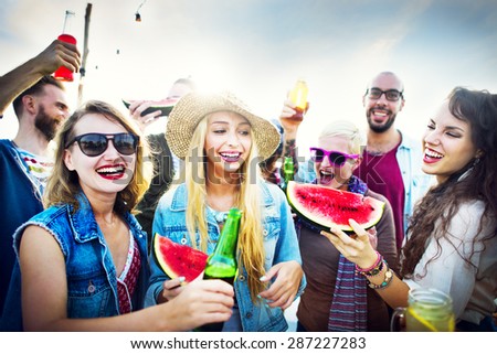 Friendship Celebration Party Beach Summer Concept