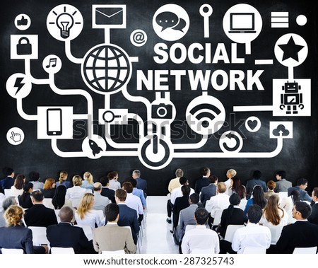 Business People Conference Seminar Communication Social Network Concept