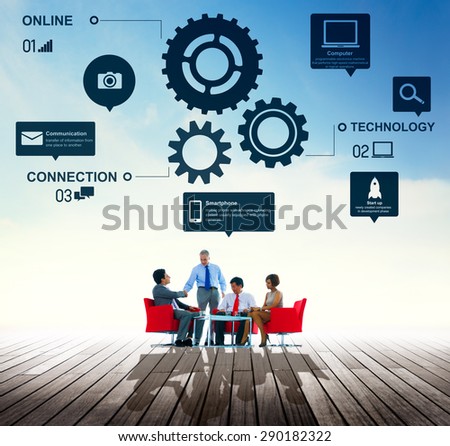 Team Functionality Industry Teamwork Connection Technology Concept