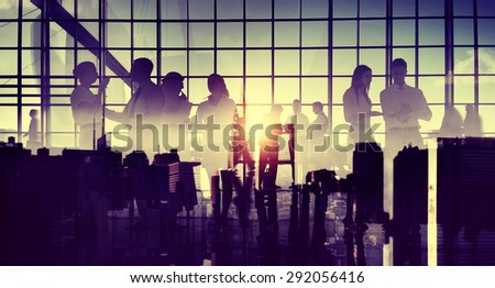 Business People Communication Meeting Discussion Office Concept