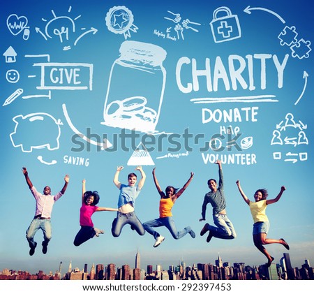 Charity Donate Help Give Saving Sharing Support Volunteer Concept
