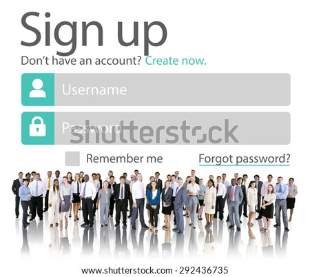 Sign Up Register Online Internet Web Concept