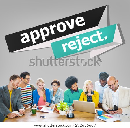 Approve Reject Canceled Decision Selection Concept
