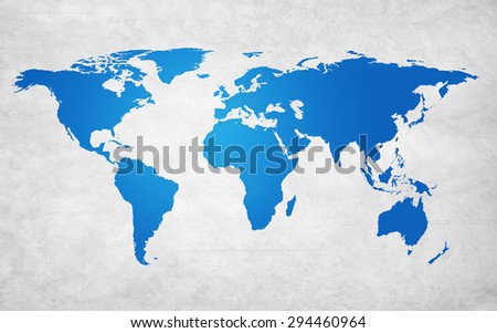 World Map Global Countries Concept