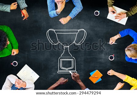 Trophy Success Winning Reward Concept
