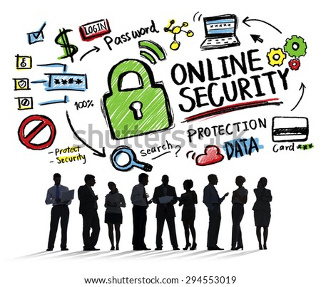 Online Security Protection Internet Safety Business Communication Concept
