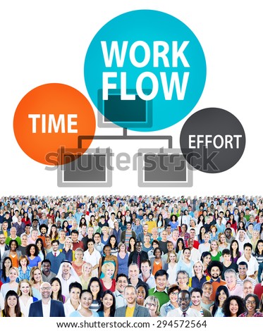 Workflow Effort Implement Efficiency Business Concept