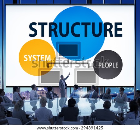 Business Structure Flowchart Corporate Organization Concept