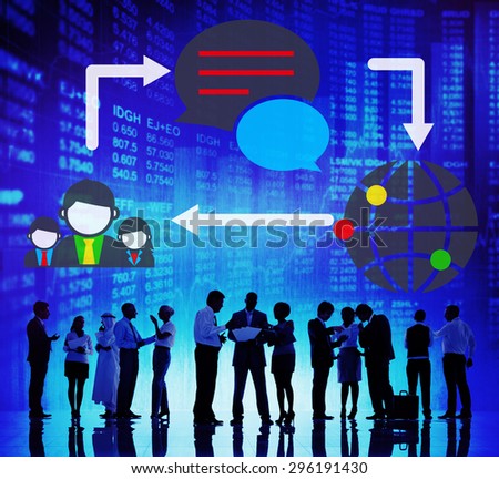 Global Communications Connection Social Networking Concept