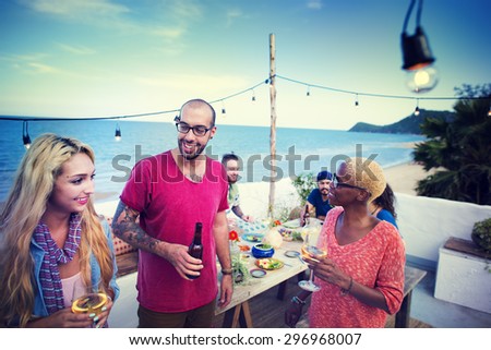Beach Summer Dinner Party Celebration Concept