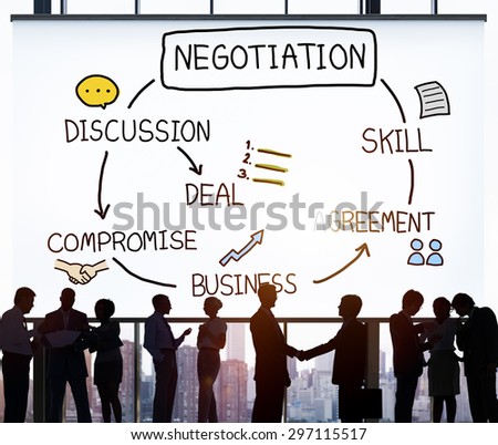 Negotiation Cooperation Discussion Collaboration Contract Concept
