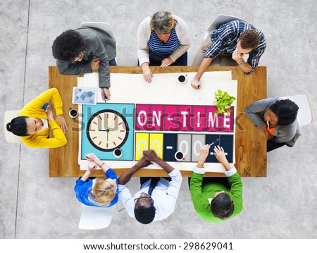 On Time Punctual Efficiency Organization Management Concept