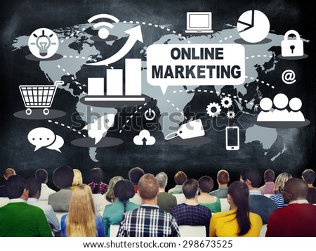 Online Marketing Digital Technology Concept