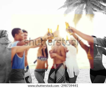 Diverse Multiethnic People Partying and Toasting Glasses