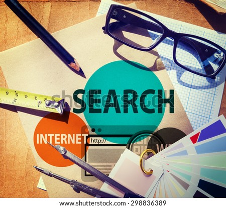 Search Internet Keywords Finding Correct Information Source Concept