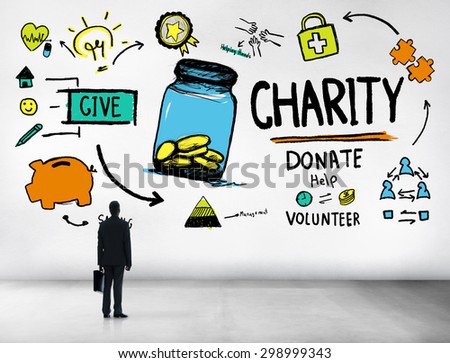 Businessman Planning Strategy Give Help Donate Charity Concept