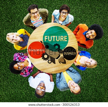 Future Development Goal Aspiration Futuristic Concept