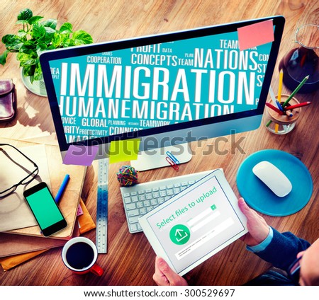 Immigration International Government Law Customs Concept