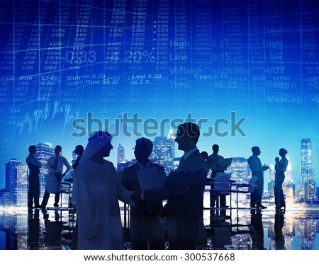 Stock Exchange Business People Conference Meeting Seminar Concept