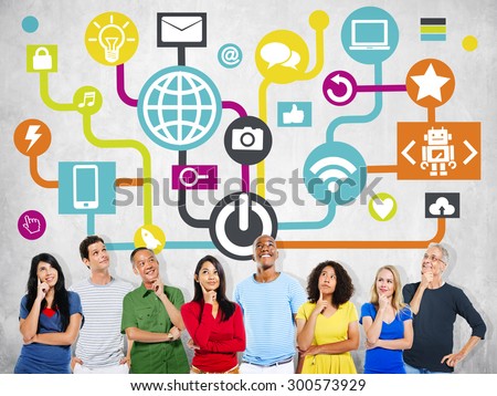 Global Communications Social Networking Planning Thinking Online Concept