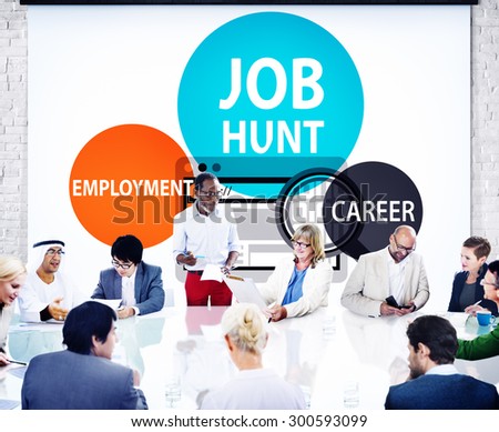 Job Hunt Employment Career Recruitment Hiring Concept