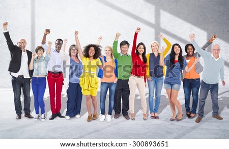 Celebration Community Cheerful Happiness Success Concept