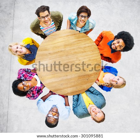 People Diversity Group Togetherness Support Cheerful Concept