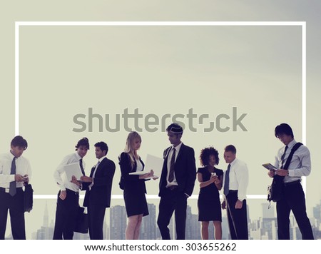 Business People New York Working Meeting Concept