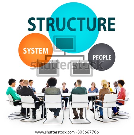 Business Structure Flowchart Corporate Organization Concept