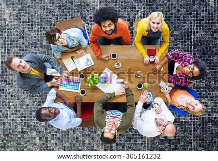 Group of Diverse Designers Having a Meeting Concept