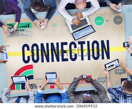 Connection Link Networking GLobal Communication Concept