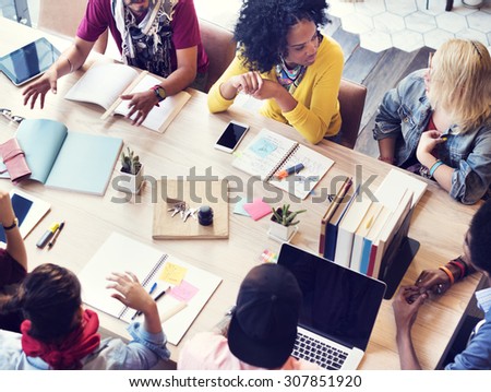 Diverse Group People Working Together Concept