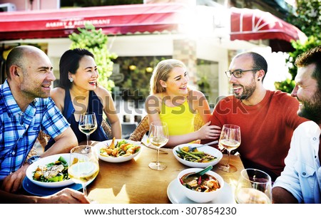 Friend Friendship Dining Celebration Hanging out Concept