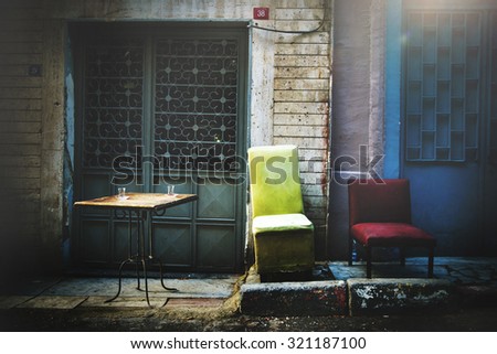 Street Turkey Dirty Messy Grunge House Chairs Concept