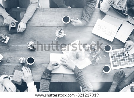 Busy Group of People Discussion Startup Business Concept