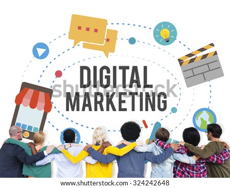 Digital Marketing Modern Branding Concept