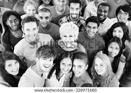 People Youth Culture Together Students Cheerful Concept