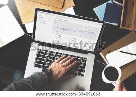 Financial Report Revenue Statistical Accounting Concept